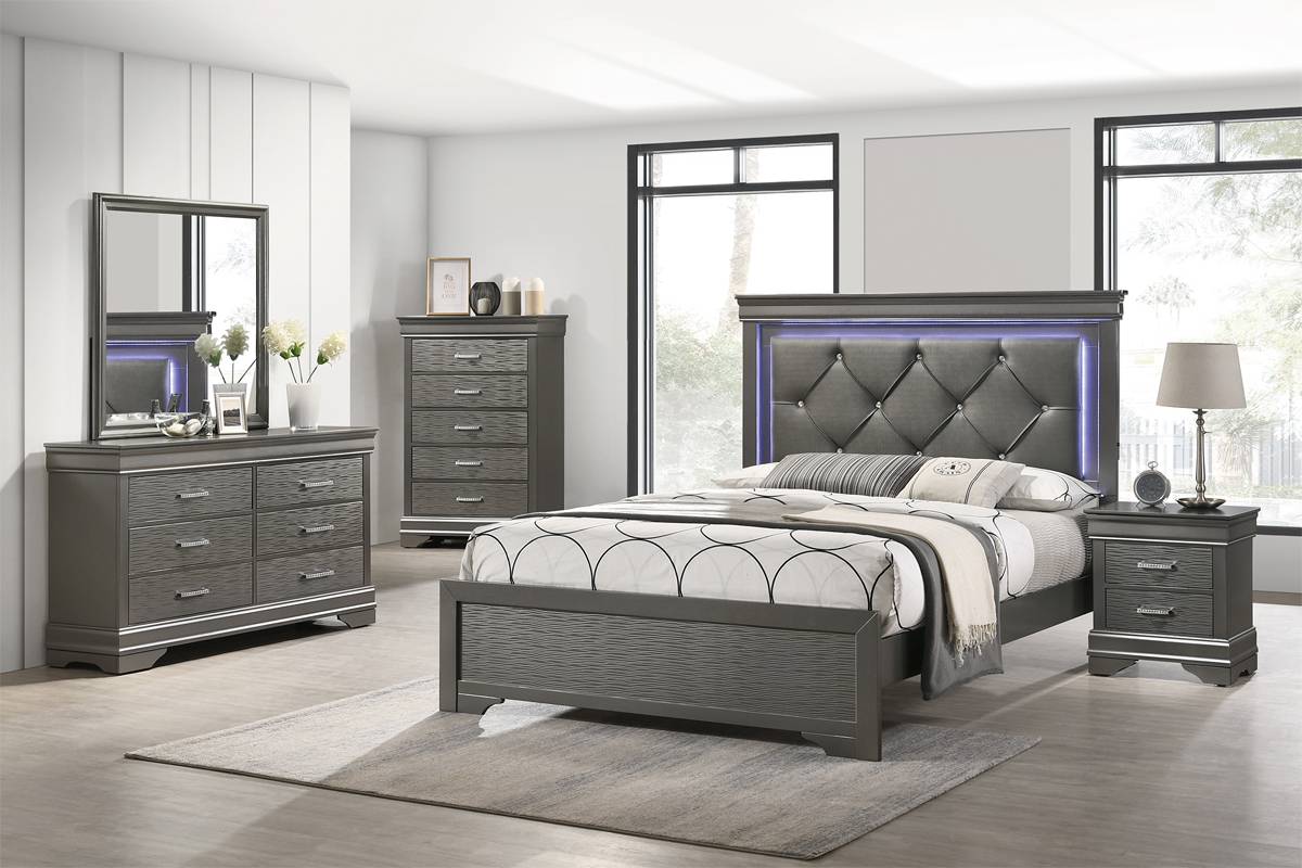Queen Standard Bed With light