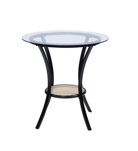 Frydel - Chair & Table - Black Finish