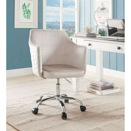 Cosgair - Office Chair - Champagne Velvet & Chrome