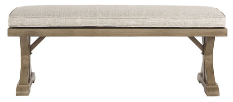 Beachcroft - Beige - Bench With Cushion